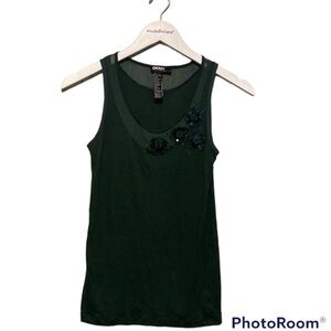 DKNY Army Green Sleeveless Blouse | Size P/Small